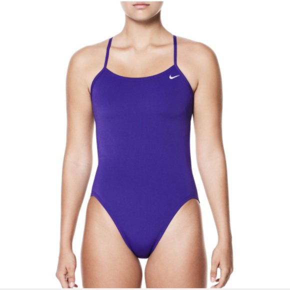 Nike Other - Nike Women's Solid Cut-Out Back One Piece Swimsuit